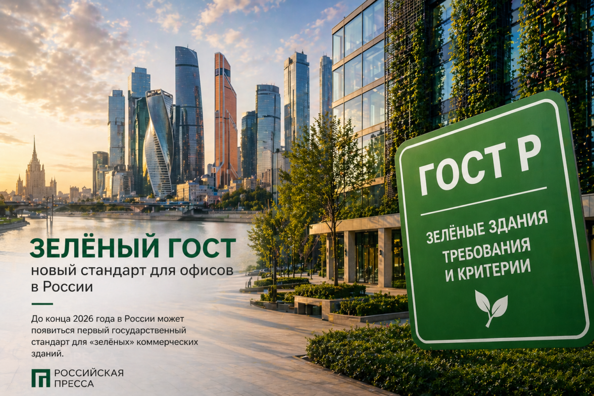 Зелёный ГОСТ: как новый стандарт изменит рынок офисной недвижимости в России